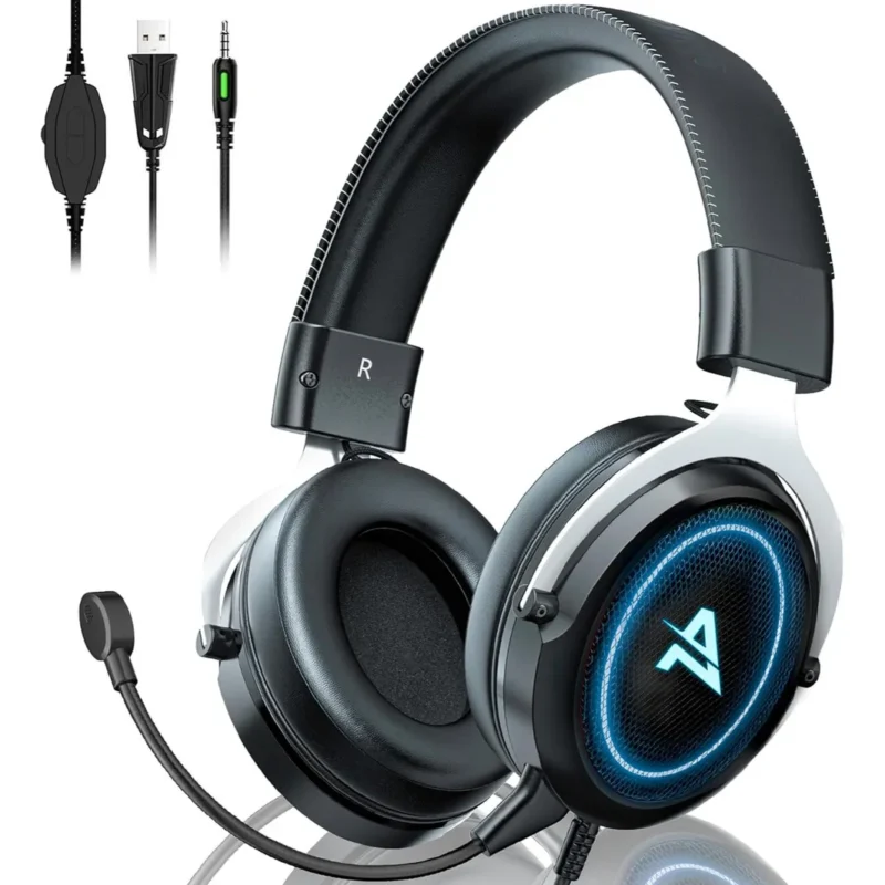 Headset Gamer Aimzone Negro Microfono Desmontable Az709